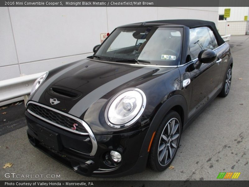 Midnight Black Metallic / Chesterfield/Malt Brown 2016 Mini Convertible Cooper S
