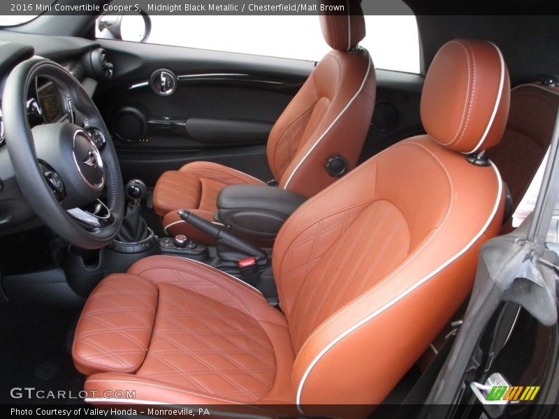 Midnight Black Metallic / Chesterfield/Malt Brown 2016 Mini Convertible Cooper S