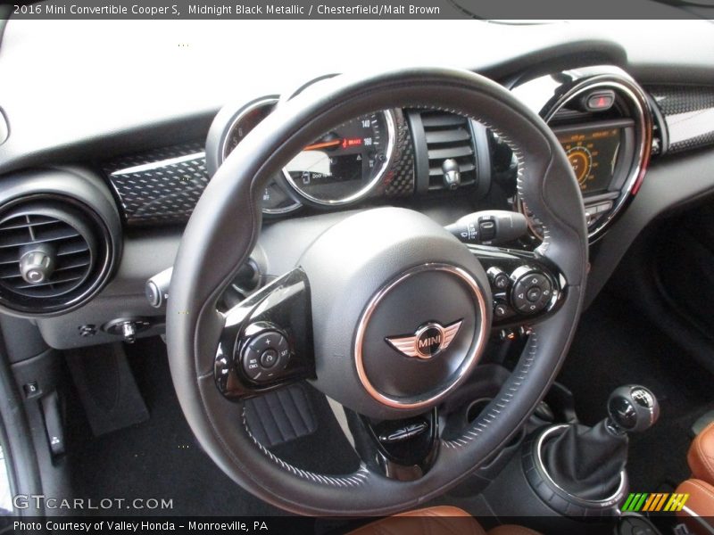 Midnight Black Metallic / Chesterfield/Malt Brown 2016 Mini Convertible Cooper S