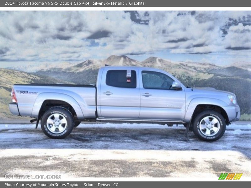 Silver Sky Metallic / Graphite 2014 Toyota Tacoma V6 SR5 Double Cab 4x4