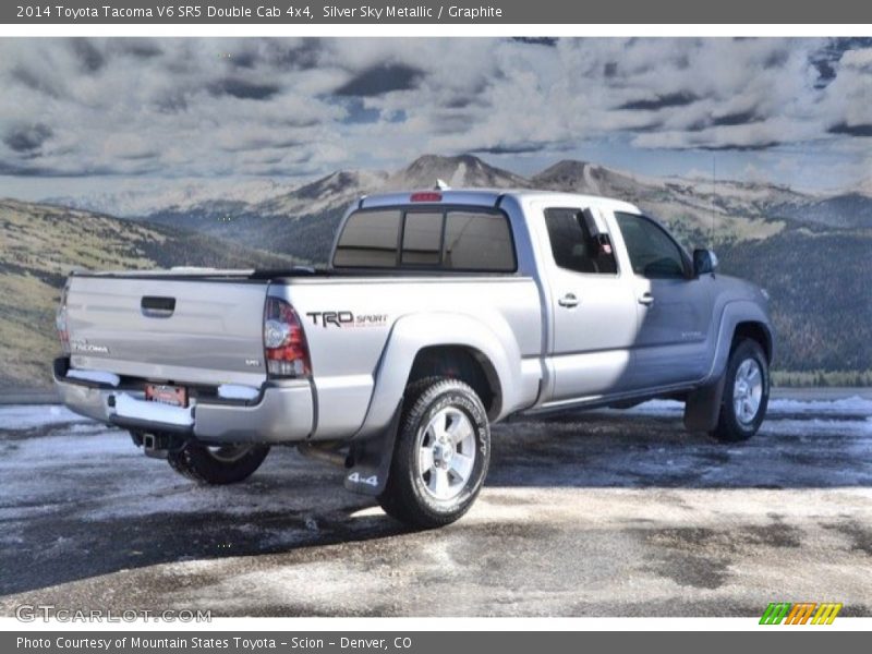 Silver Sky Metallic / Graphite 2014 Toyota Tacoma V6 SR5 Double Cab 4x4