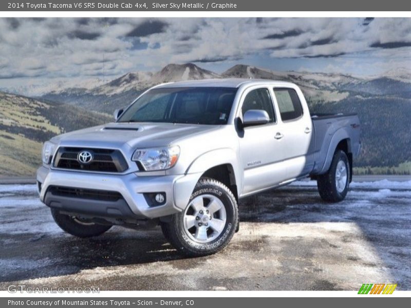 Silver Sky Metallic / Graphite 2014 Toyota Tacoma V6 SR5 Double Cab 4x4