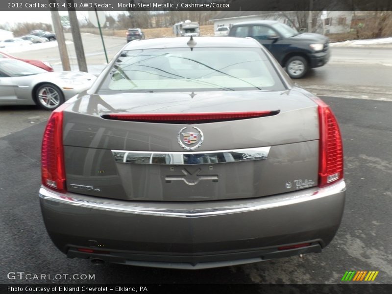 Mocha Steel Metallic / Cashmere/Cocoa 2012 Cadillac CTS 4 3.0 AWD Sedan