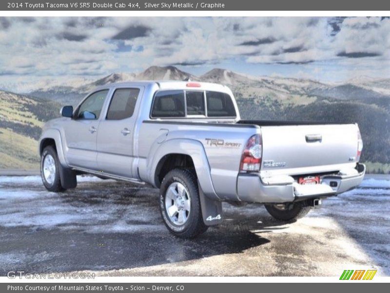 Silver Sky Metallic / Graphite 2014 Toyota Tacoma V6 SR5 Double Cab 4x4