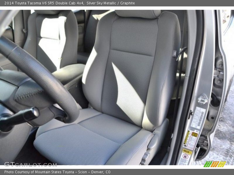 Silver Sky Metallic / Graphite 2014 Toyota Tacoma V6 SR5 Double Cab 4x4