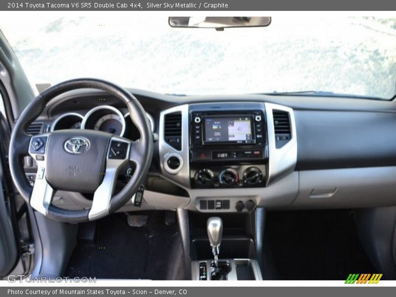 Silver Sky Metallic / Graphite 2014 Toyota Tacoma V6 SR5 Double Cab 4x4