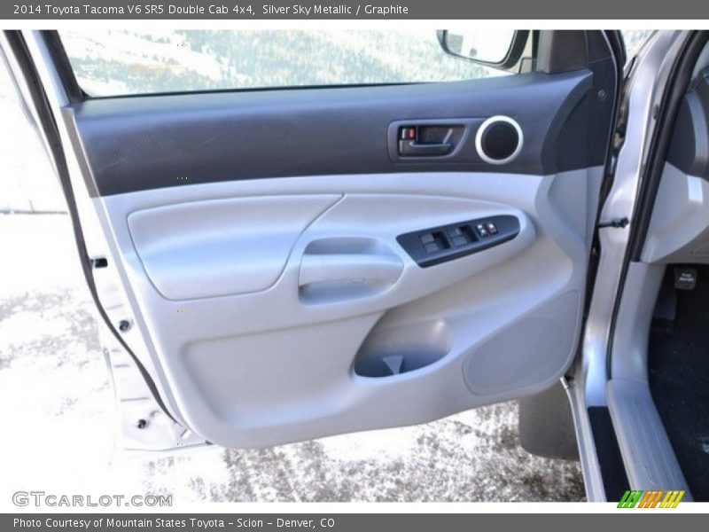 Silver Sky Metallic / Graphite 2014 Toyota Tacoma V6 SR5 Double Cab 4x4