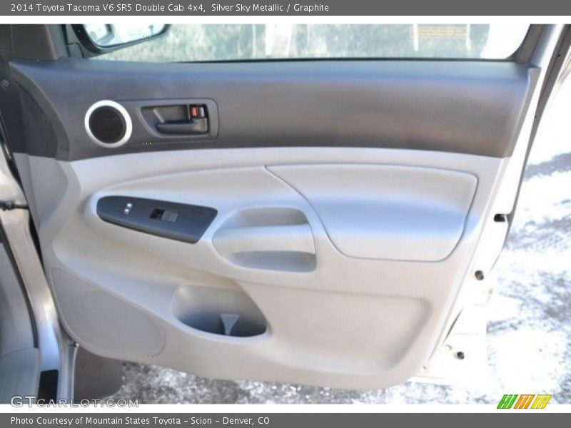 Silver Sky Metallic / Graphite 2014 Toyota Tacoma V6 SR5 Double Cab 4x4