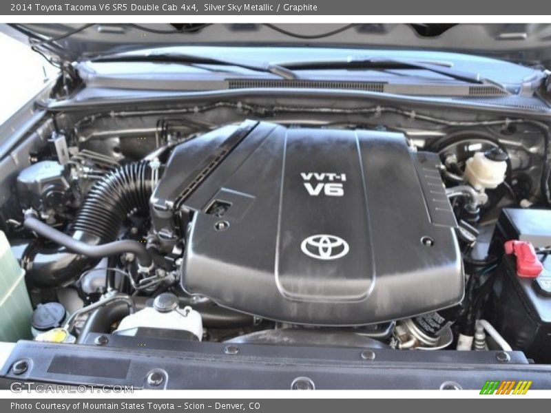 Silver Sky Metallic / Graphite 2014 Toyota Tacoma V6 SR5 Double Cab 4x4