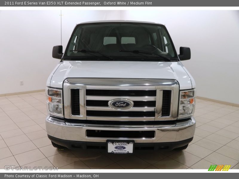 Oxford White / Medium Flint 2011 Ford E Series Van E350 XLT Extended Passenger