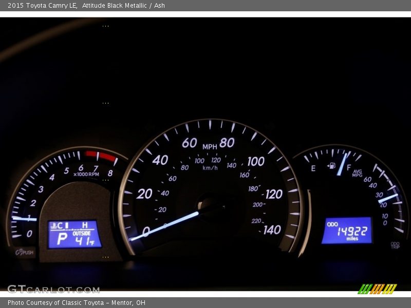 Attitude Black Metallic / Ash 2015 Toyota Camry LE
