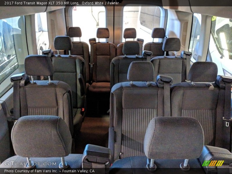 Oxford White / Pewter 2017 Ford Transit Wagon XLT 350 MR Long