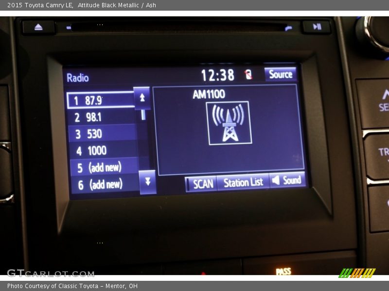 Attitude Black Metallic / Ash 2015 Toyota Camry LE