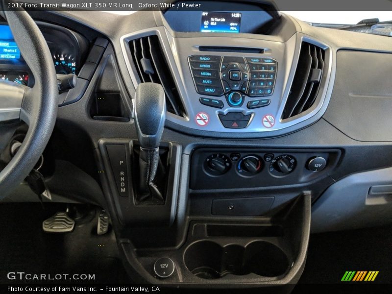 Oxford White / Pewter 2017 Ford Transit Wagon XLT 350 MR Long