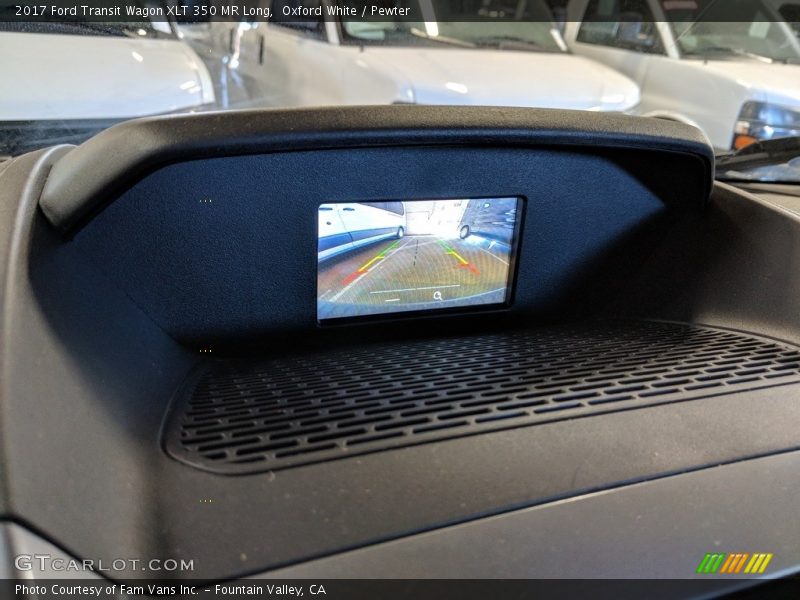 Oxford White / Pewter 2017 Ford Transit Wagon XLT 350 MR Long