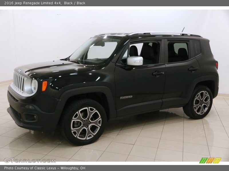 Black / Black 2016 Jeep Renegade Limited 4x4
