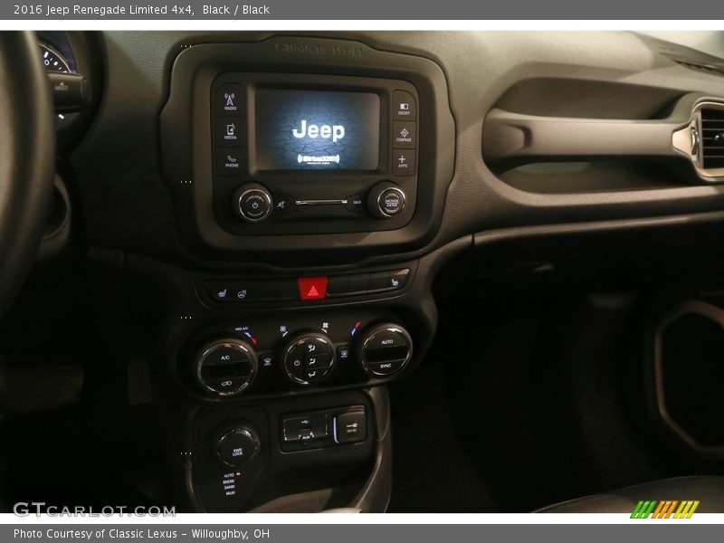 Black / Black 2016 Jeep Renegade Limited 4x4