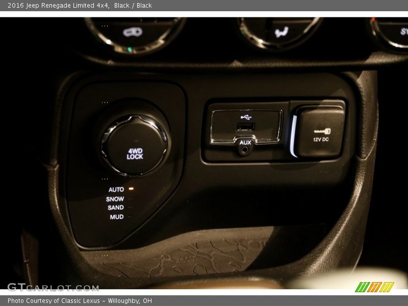Black / Black 2016 Jeep Renegade Limited 4x4