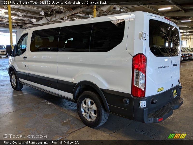Oxford White / Charcoal Black 2017 Ford Transit Wagon XL 350 LR Long