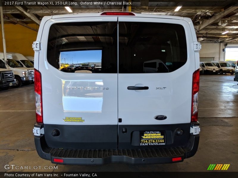 Oxford White / Charcoal Black 2017 Ford Transit Wagon XL 350 LR Long