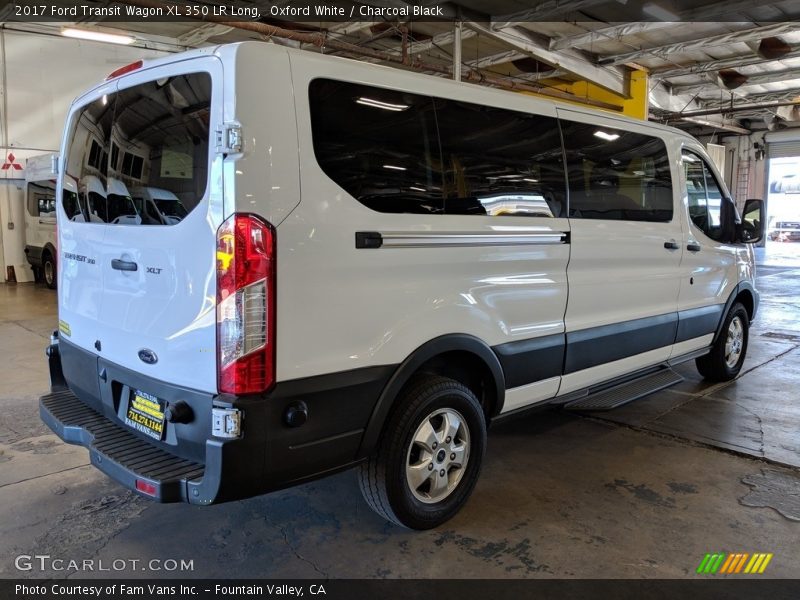 Oxford White / Charcoal Black 2017 Ford Transit Wagon XL 350 LR Long
