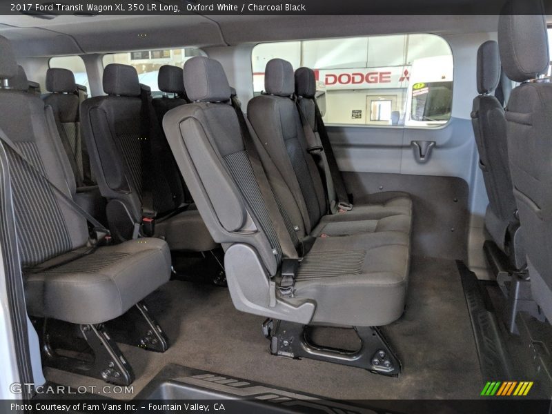 Oxford White / Charcoal Black 2017 Ford Transit Wagon XL 350 LR Long