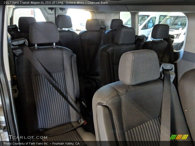 Oxford White / Charcoal Black 2017 Ford Transit Wagon XL 350 LR Long