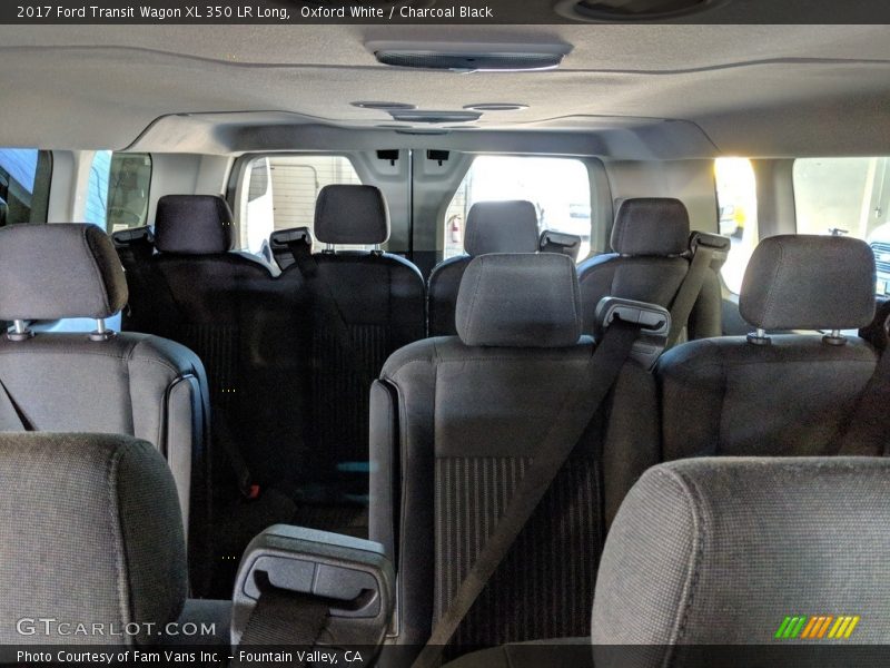 Oxford White / Charcoal Black 2017 Ford Transit Wagon XL 350 LR Long