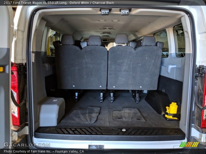 Oxford White / Charcoal Black 2017 Ford Transit Wagon XL 350 LR Long