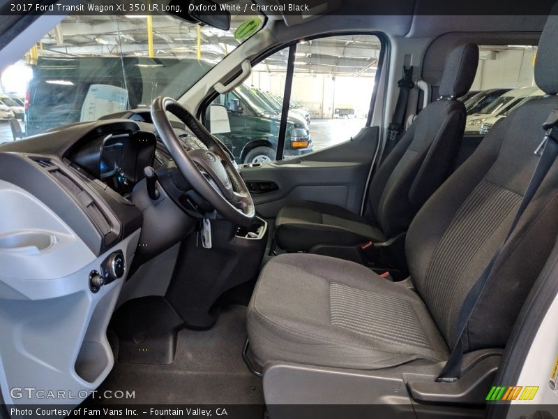Oxford White / Charcoal Black 2017 Ford Transit Wagon XL 350 LR Long