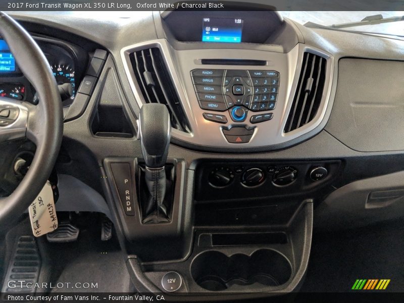 Oxford White / Charcoal Black 2017 Ford Transit Wagon XL 350 LR Long