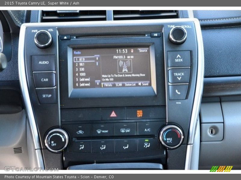 Super White / Ash 2015 Toyota Camry LE