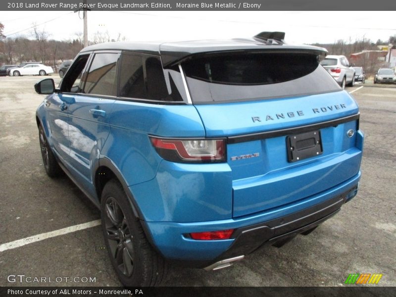 Moraine Blue Metallic / Ebony 2018 Land Rover Range Rover Evoque Landmark Edition