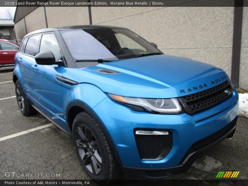 Moraine Blue Metallic / Ebony 2018 Land Rover Range Rover Evoque Landmark Edition