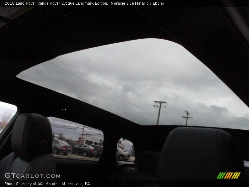 Moraine Blue Metallic / Ebony 2018 Land Rover Range Rover Evoque Landmark Edition