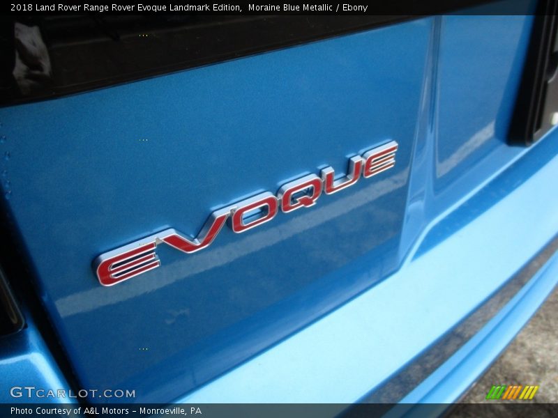 Moraine Blue Metallic / Ebony 2018 Land Rover Range Rover Evoque Landmark Edition