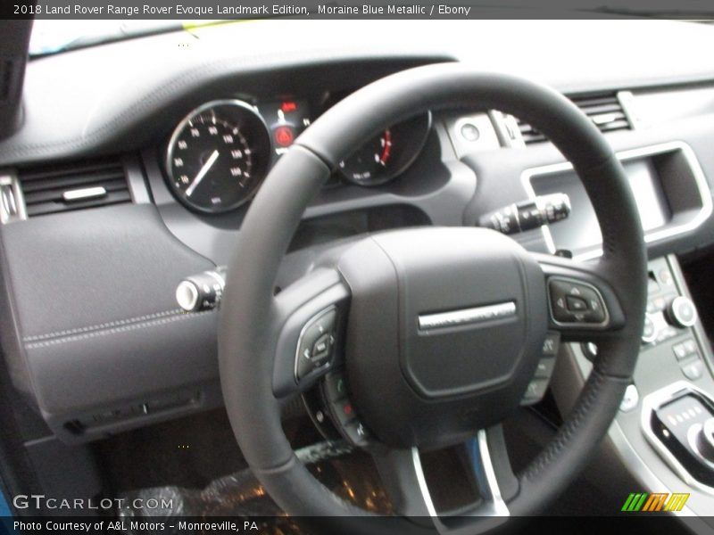 Moraine Blue Metallic / Ebony 2018 Land Rover Range Rover Evoque Landmark Edition