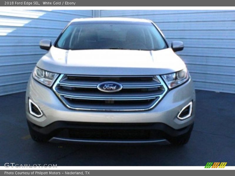 White Gold / Ebony 2018 Ford Edge SEL