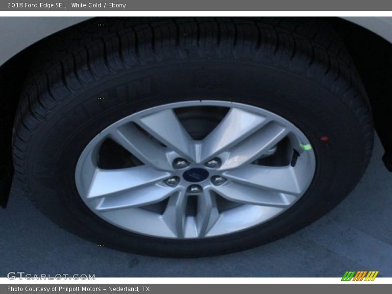 White Gold / Ebony 2018 Ford Edge SEL