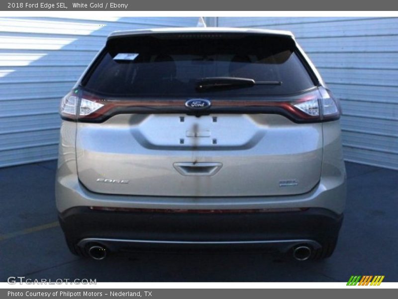 White Gold / Ebony 2018 Ford Edge SEL