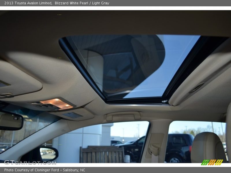 Blizzard White Pearl / Light Gray 2013 Toyota Avalon Limited