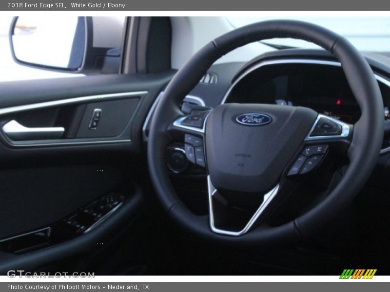 White Gold / Ebony 2018 Ford Edge SEL
