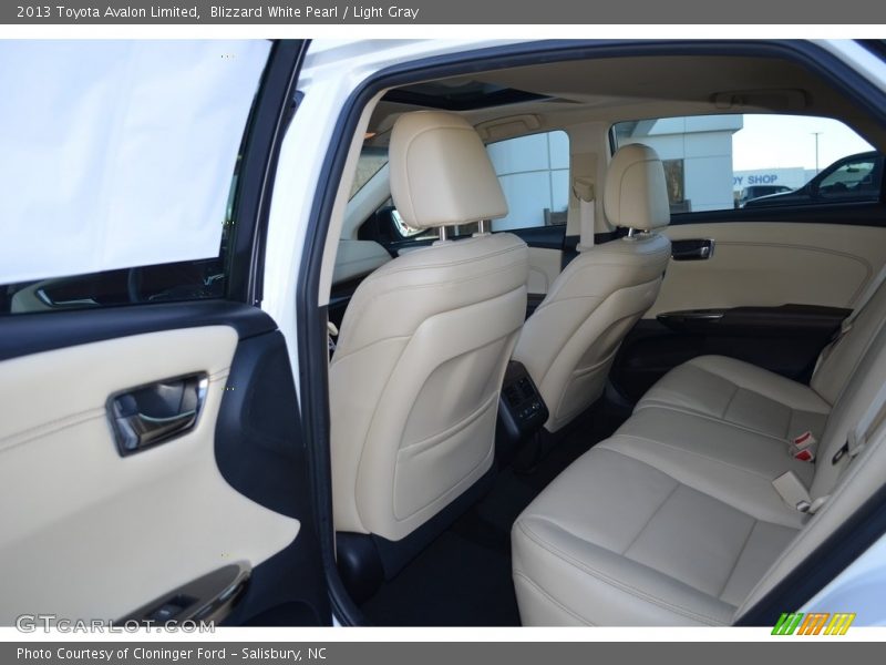 Blizzard White Pearl / Light Gray 2013 Toyota Avalon Limited