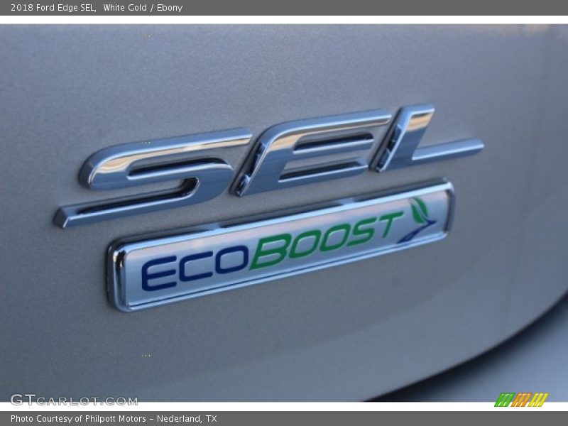 White Gold / Ebony 2018 Ford Edge SEL