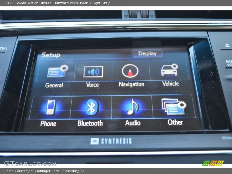 Blizzard White Pearl / Light Gray 2013 Toyota Avalon Limited