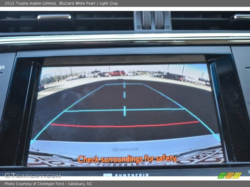 Blizzard White Pearl / Light Gray 2013 Toyota Avalon Limited