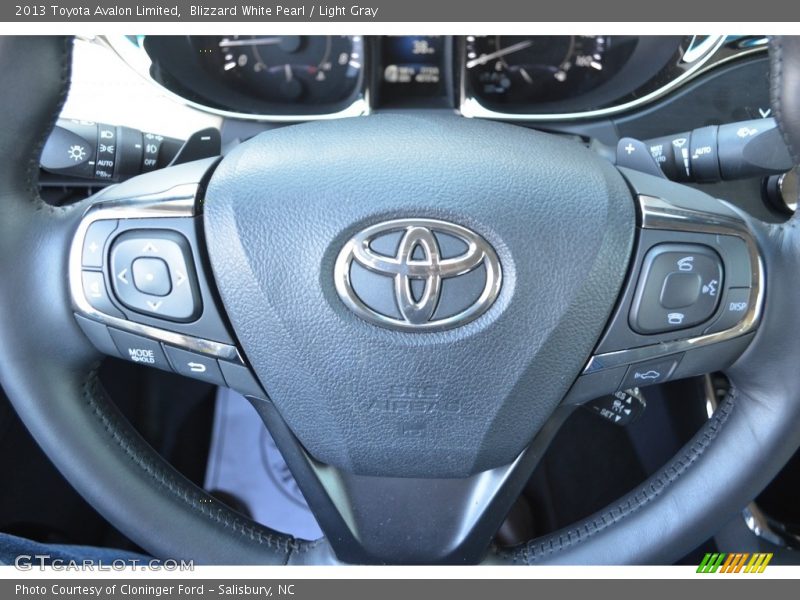 Blizzard White Pearl / Light Gray 2013 Toyota Avalon Limited