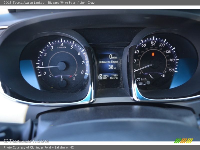 Blizzard White Pearl / Light Gray 2013 Toyota Avalon Limited