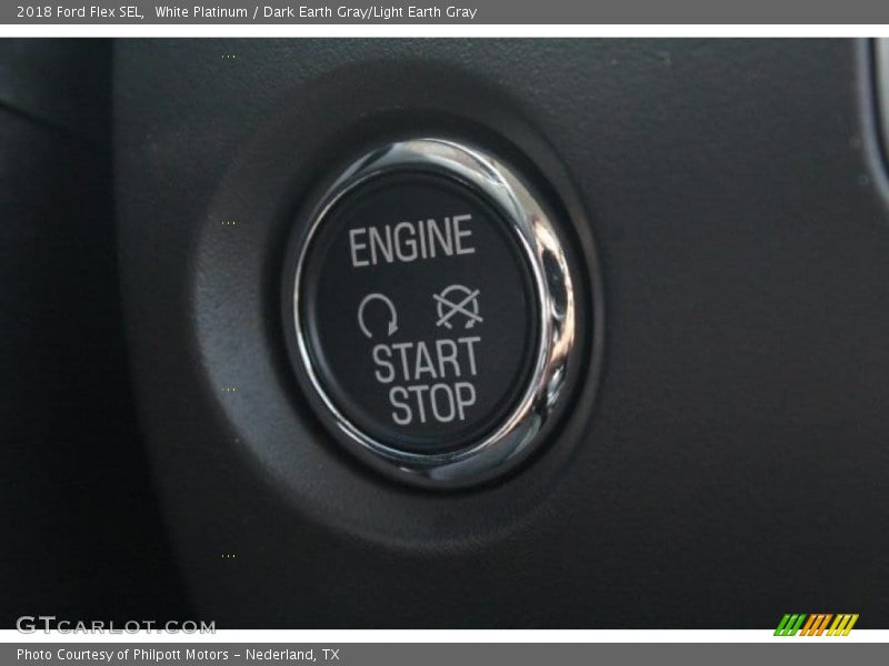 White Platinum / Dark Earth Gray/Light Earth Gray 2018 Ford Flex SEL