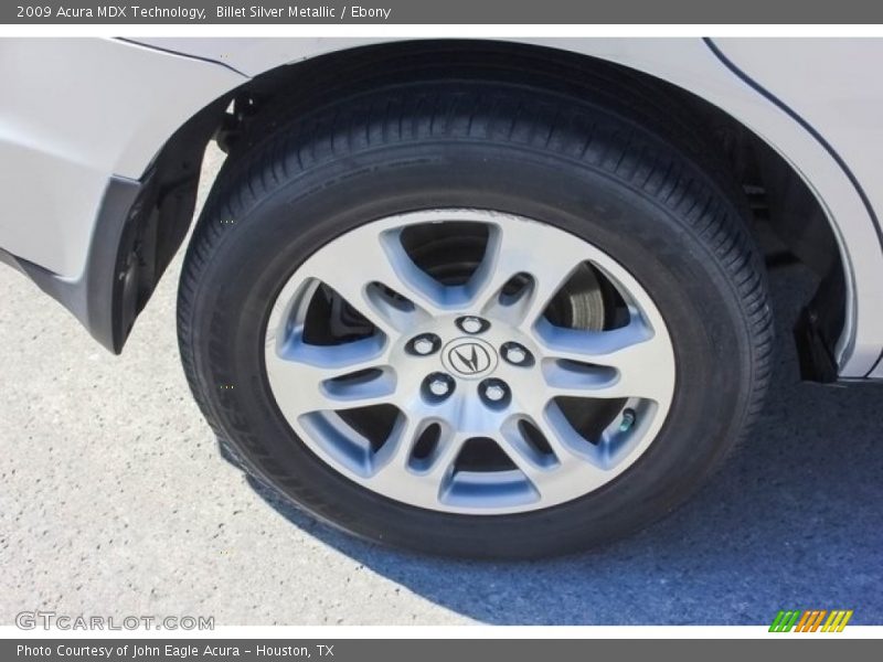 Billet Silver Metallic / Ebony 2009 Acura MDX Technology
